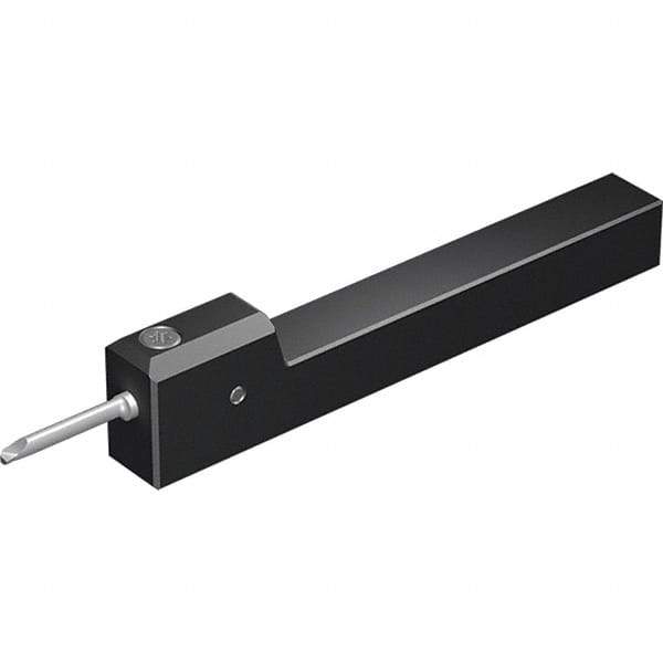 Vargus - Internal Thread, Neutral Cut, 1/2" Shank Width x 1/2" Shank Height Indexable Threading Toolholder - 4" OAL, M5, MS5 Insert Compatibility, MHS Toolholder, Series Microscope Square Shank - Apex Tool & Supply