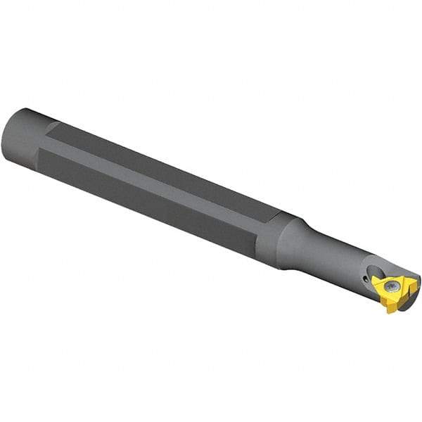Vargus - Internal Thread, Left Hand Cut, 1/2" Shank Width x 0.49" Shank Height Indexable Threading Toolholder - 3.23" OAL, 6.0KIL Insert Compatibility, SNVRC Toolholder, Series Mini 3 - Apex Tool & Supply