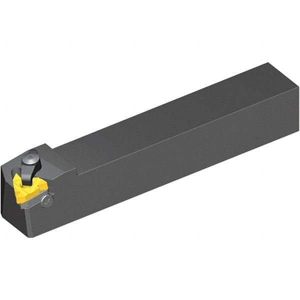 Vargus - External Thread, Right Hand Cut, 20mm Shank Width x 20mm Shank Height Indexable Threading Toolholder - 128.6mm OAL, 3ER Insert Compatibility, AL Toolholder, Series Standard - Apex Tool & Supply