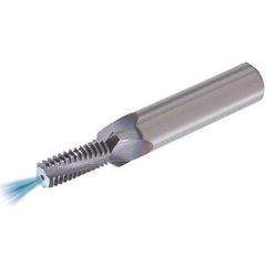 Vargus - 1/2-13 UN, 0.407" Cutting Diam, 4 Flute, Solid Carbide Helical Flute Thread Mill - Internal Thread, 1.039" LOC, 3.622" OAL, 5/8" Shank Diam - Apex Tool & Supply