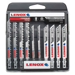 Lenox - Jig Saw Blade Sets Blade Material: Bi-Metal Minimum Blade Length (Inch): 3-5/8 - Apex Tool & Supply