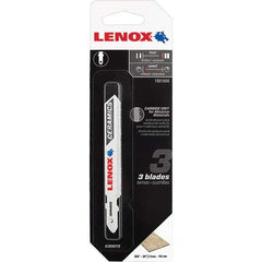 Lenox - Jig Saw Blades Blade Material: Bi-Metal Blade Length (Inch): 3-1/2 - Apex Tool & Supply