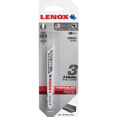 Lenox - Jig Saw Blades Blade Material: Bi-Metal Blade Length (Inch): 3-5/8 - Apex Tool & Supply