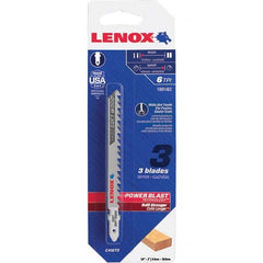 Lenox - Jig Saw Blades Blade Material: Bi-Metal Blade Length (Inch): 4 - Apex Tool & Supply