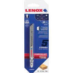 Lenox - Jig Saw Blades Blade Material: Bi-Metal Blade Length (Inch): 4 - Apex Tool & Supply