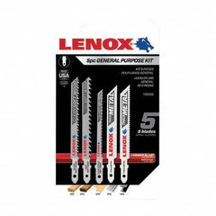 Lenox - Jig Saw Blade Sets Blade Material: Bi-Metal Minimum Blade Length (Inch): 3-5/8 - Apex Tool & Supply