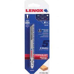 Lenox - Jig Saw Blades Blade Material: Bi-Metal Blade Length (Inch): 4 - Apex Tool & Supply