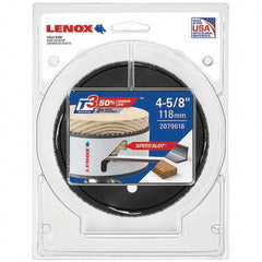 Lenox - Hole Saws Saw Diameter (mm): 1.50 Saw Diameter (Inch): 4-3/4 - Apex Tool & Supply