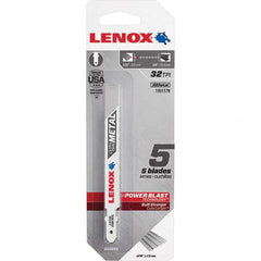 Lenox - Jig Saw Blades Blade Material: Bi-Metal Blade Length (Inch): 3-5/8 - Apex Tool & Supply