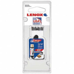 Lenox - Hole Saws Saw Diameter (mm): 1.50 Saw Diameter (Inch): 1-1/16 - Apex Tool & Supply