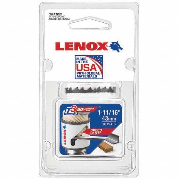 Lenox - Hole Saws Saw Diameter (mm): 1.50 Saw Diameter (Inch): 1-13/16 - Apex Tool & Supply