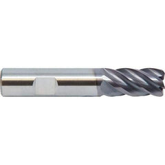 M.A. Ford - 5/8", 5 Flute, Single End, Solid Carbide, 0.045" Corner Radius End Mill - 3" OAL, 38° Helix, Right Hand Flute, 3/4" LOC, Right Hand Cut - Apex Tool & Supply
