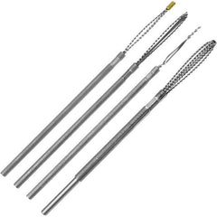 Made in USA - 4 Piece Power Deburring Tool Set - 1/8" Diam Hole Tools - Apex Tool & Supply
