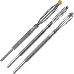 Made in USA - 3 Piece Power Deburring Tool Set - 1/4" Diam Hole Tools - Apex Tool & Supply