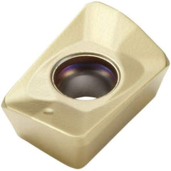 Seco - XOMX10T304 M09 Grade MP3000 Carbide Milling Insert - TiAlN Finish, 6.9mm Thick, 0.4mm Corner Radius - Apex Tool & Supply