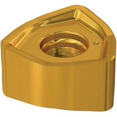 Seco - 218.21230TR MD17 Grade MP3000 Carbide Milling Insert - TiAlN Finish, 6.02mm Thick, 1/2" Inscribed Circle, 1.6mm Corner Radius - Apex Tool & Supply