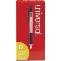 UNIVERSAL - Pens & Pencils Type: Comfort Grip Retractable Pen Color: Black - Apex Tool & Supply