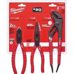 Milwaukee Tool - Plier Sets Set Type: Plier Set Number of Pieces: 3.000 - Apex Tool & Supply