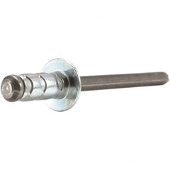 STANLEY Engineered Fastening - Size 6 Large Flange Head Aluminum Multi Grip Blind Rivet - Apex Tool & Supply