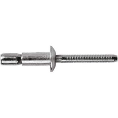 STANLEY Engineered Fastening - Size 8 Dome Head Aluminum Structural with Locking Stem Blind Rivet - Aluminum Mandrel, 0.08" to 3/8" Grip, 1/4" Head Diam, 0.261" to 0.276" Hole Diam, 0.153" Body Diam - Apex Tool & Supply