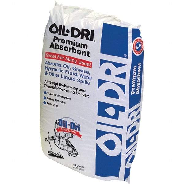 Oil-Dri - 40 Qt Bag Clay Granular Absorbent - Universal Use - Apex Tool & Supply