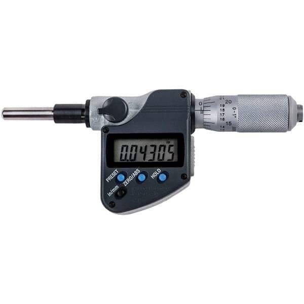 Mitutoyo - Electronic Micrometer Heads Minimum Measurement (Inch): 0 Minimum Measurement (mm): 0.00 - Apex Tool & Supply
