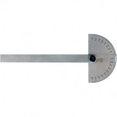 Mitutoyo - Round & Rectangular Head Protractors Head Type: Round Blade Length (Inch): 6 - Apex Tool & Supply