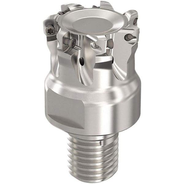 Seco - 30mm Cut Diam, 0.8mm Max Depth, M20 Modular Connection Indexable High-Feed End Mill - Screw Holding Method, LP..06 Insert, R217.21 Toolholder, Through Coolant - Apex Tool & Supply