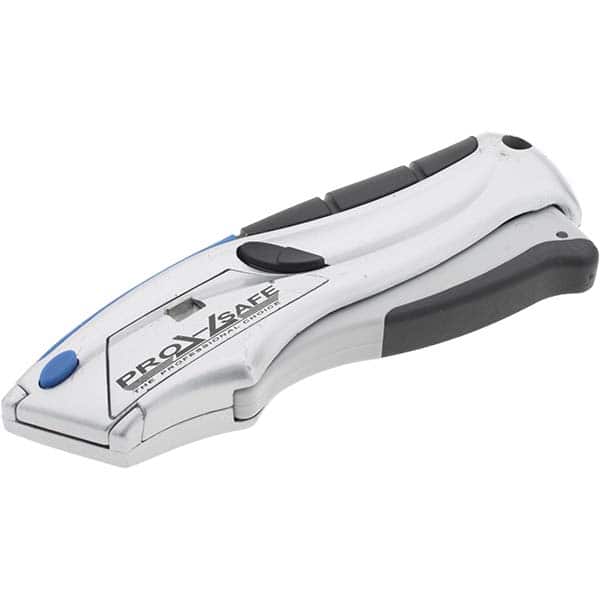 PRO-SAFE - 2.36" Blade Springback Blade Retractable Utility Knife - Apex Tool & Supply