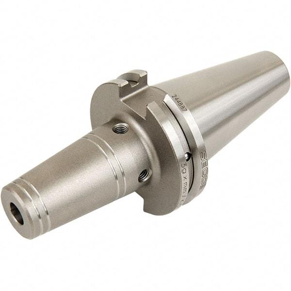 Seco - 10mm Hole Diam, CAT40 Taper Shank Shrink Fit Tool Holder & Adapter - 75.9mm Projection, 24mm Nose Diam, 31mm Clamping Depth, 3 RPM, Through Coolant - Exact Industrial Supply