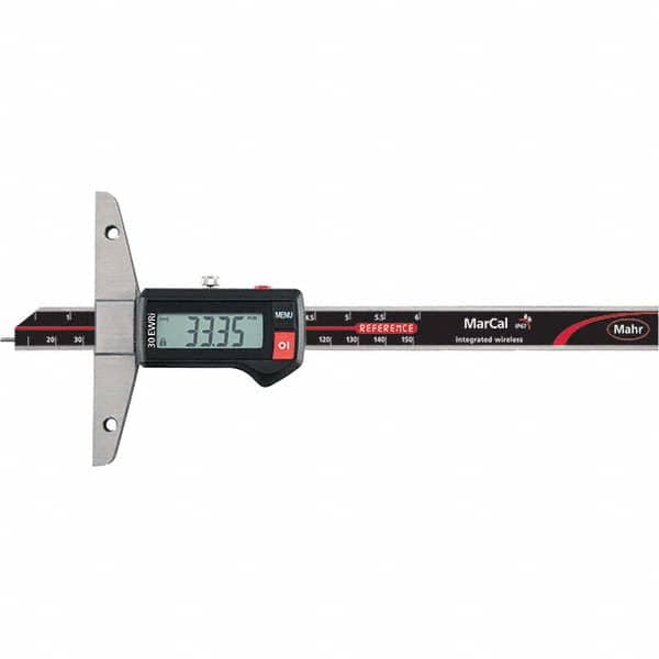 Mahr - Electronic Depth Gages Minimum Measurement (mm): 0.01 Minimum Measurement (Decimal Inch): 0.0000 - Apex Tool & Supply