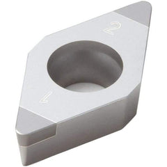 Seco - DCGW21.51 Grade CBN010 PCBN Turning Insert - Uncoated, 55° Diamond, 1/4" Inscr Circle, 0.016" Corner Radius - Apex Tool & Supply