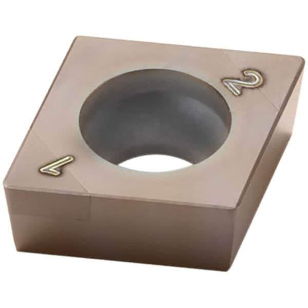 Seco - CCGW21.51S Grade CH0550 PCBN Turning Insert - TiAlN/TiAlCrN Finish, 80° Diamond, 1/4" Inscr Circle, 0.0157" Corner Radius - Apex Tool & Supply