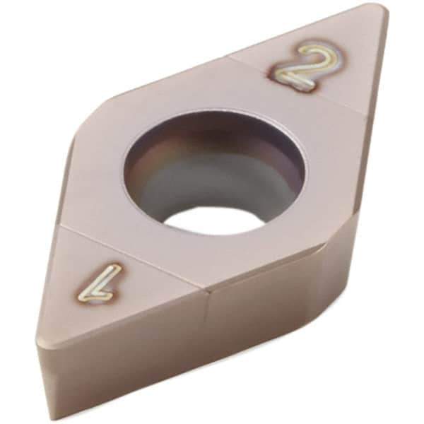Seco - DCGW21.51S Grade CH2540 PCBN Turning Insert - TiSiN Finish, 55° Diamond, 1/4" Inscr Circle, 0.0157" Corner Radius - Apex Tool & Supply