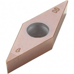 Seco - VBGW332S Grade CH2540 PCBN Turning Insert - TiSiN Finish, 35° Diamond, 3/8" Inscr Circle, 0.031496" Corner Radius - Apex Tool & Supply