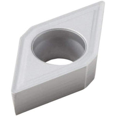Seco - DCGT32.51 M3 Grade HX Carbide Turning Insert - Uncoated, 55° Diamond, 3/8" Inscr Circle, 0.016" Corner Radius - Apex Tool & Supply