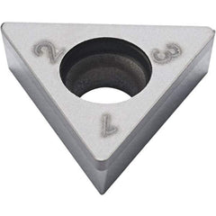 Seco - TCGW1.81.5 Grade CBN010 PCBN Turning Insert - Uncoated, 60° Triangle, 0.016" Corner Radius - Apex Tool & Supply