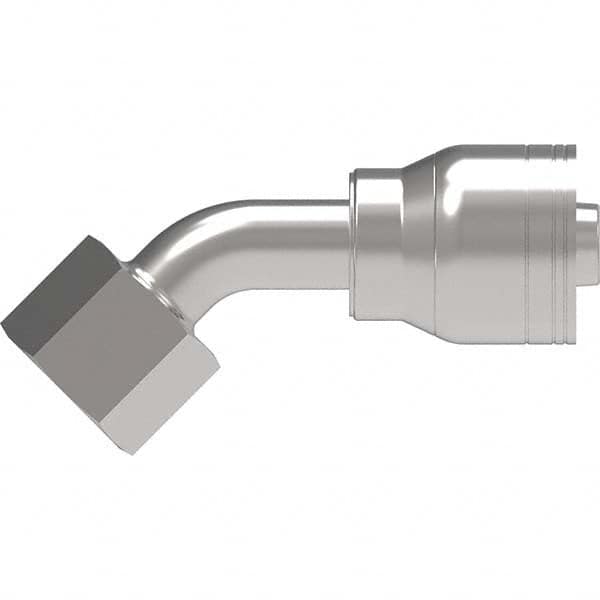 Eaton - Hydraulic Hose Fittings & Couplings Type: Female ORS Swivel, 45 Degree Elbow Hose Diameter: 1 (Inch) - Apex Tool & Supply