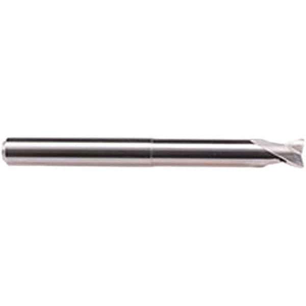 Emuge - 16mm Diam, 12mm LOC, 2 Flute Solid Carbide Roughing & Finishing End Mill - Uncoated, 140mm OAL, 16mm Shank Diam, Cylindrical Shank, 30° Helix, Long Length - Apex Tool & Supply