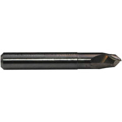 Emuge - 1mm, 2 Flute, Single End, Solid Carbide, 0.25mm Corner Radius End Mill - 57mm OAL, 30° Helix, Right Hand Flute, 2mm LOC, Right Hand Cut, 4mm Extended Reach - Apex Tool & Supply