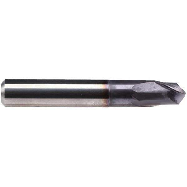 Emuge - 12mm Diam, 10mm LOC, 2 Flute Solid Carbide Ball End Mill - TiAlN Finish, Single End, 92mm OAL, 16mm Shank Diam, Ball Flute - Apex Tool & Supply
