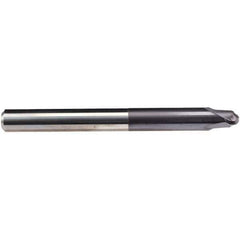 Emuge - 6mm Diam, 3.5mm LOC, 2 Flute Solid Carbide Ball End Mill - TiAlN Finish, Single End, 80mm OAL, 6mm Shank Diam, Ball Flute - Apex Tool & Supply