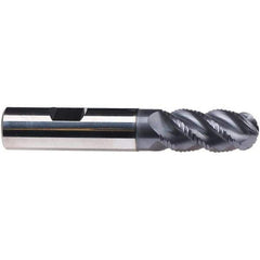 Emuge - 14mm Diam, 26mm LOC, 4 Flute Solid Carbide Ball End Mill - TiAlN Finish, Single End, 83mm OAL, 14mm Shank Diam, Ball Flute - Apex Tool & Supply