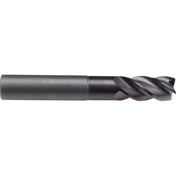Emuge - 16mm Diam, 32mm LOC, 4 Flute Solid Carbide Roughing & Finishing End Mill - TiAlN Finish, 108mm OAL, 16mm Shank Diam, Weldon Shank, 40° Helix, Extra Long Length - Apex Tool & Supply