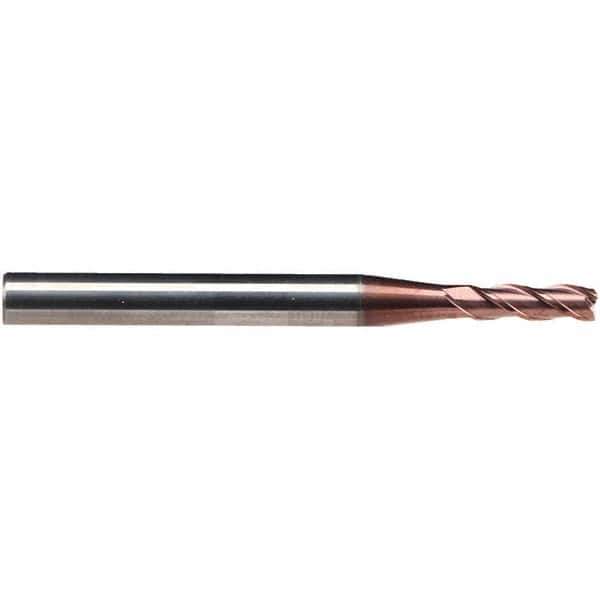 Emuge - 8mm Diam, 24mm LOC, 3 Flute Solid Carbide Roughing & Finishing End Mill - TiAlN Finish, 68mm OAL, 8mm Shank Diam, Cylindrical Shank, 38° Helix, Centercutting, Extra Long Length - Apex Tool & Supply