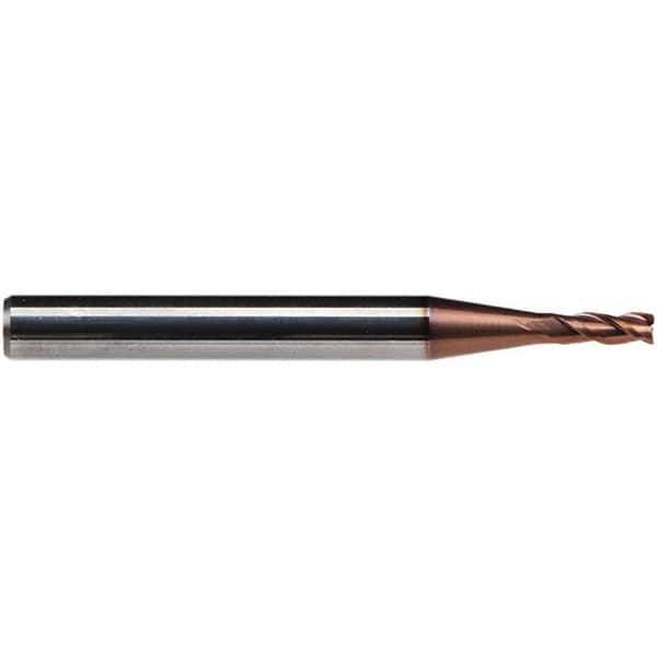 Emuge - 10mm Diam, 19mm LOC, 3 Flute Solid Carbide Roughing & Finishing End Mill - TiAlN Finish, 72mm OAL, 10mm Shank Diam, Cylindrical Shank, 38° Helix, Centercutting, Long Length - Apex Tool & Supply