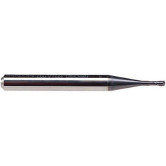 Emuge - 5/16" Diam, 9/32" LOC, 2 Flute Solid Carbide Roughing & Finishing End Mill - TiAlN Finish, 2-1/2" OAL, 5/16" Shank Diam, Cylindrical Shank, 30° Helix, Stub Length - Apex Tool & Supply