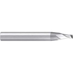 Emuge - 4° Taper Angle per Side, 4mm Small End Diam, 8mm LOC, Solid Carbide 2 Flute Tapered Corner Radius End Mill - 63mm OAL, 8mm Shank Diam, Spiral Flute, 30° Helix - Apex Tool & Supply