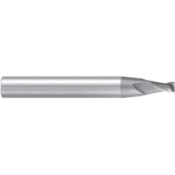 Emuge - 8° Taper Angle per Side, 4mm Small End Diam, 8mm LOC, Solid Carbide 2 Flute Tapered Corner Radius End Mill - 80mm OAL, 10mm Shank Diam, Spiral Flute, 30° Helix - Apex Tool & Supply