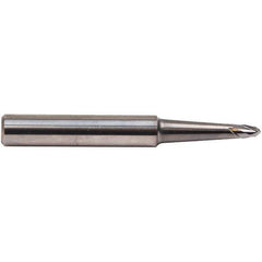 Emuge - 8° Taper Angle per Side, 7mm LOC, Solid Carbide 2 Flute Tapered Ball End Mill - AlCr Finish, 83mm OAL, 12mm Shank Diam, Spiral Flute, 30° Helix - Apex Tool & Supply